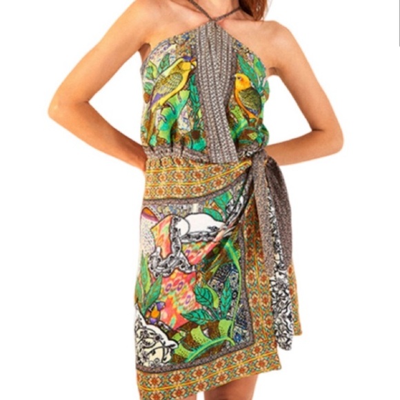 FARM Rio Multicolor Tropical Mini Dress - Picture 1 of 13